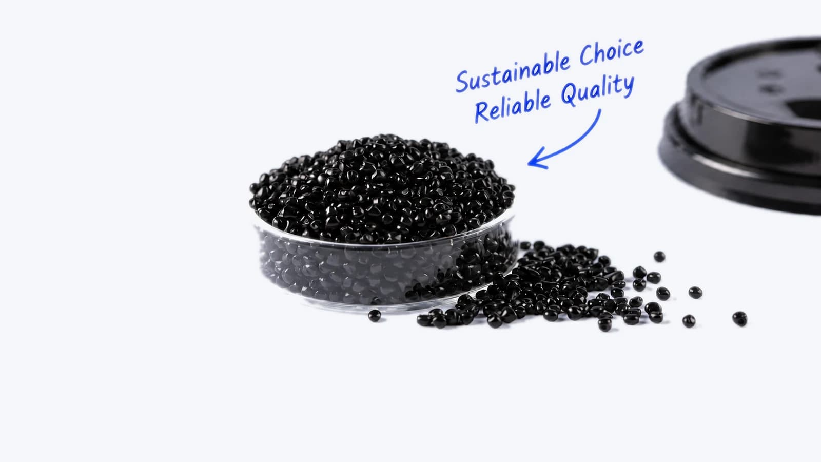rPE recycled black masterbatch granules
