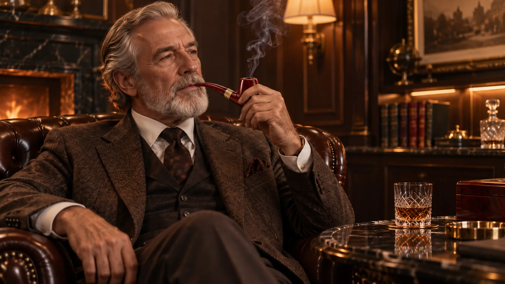Marble-effect masterbatch pipe in a luxury lifestyle setting